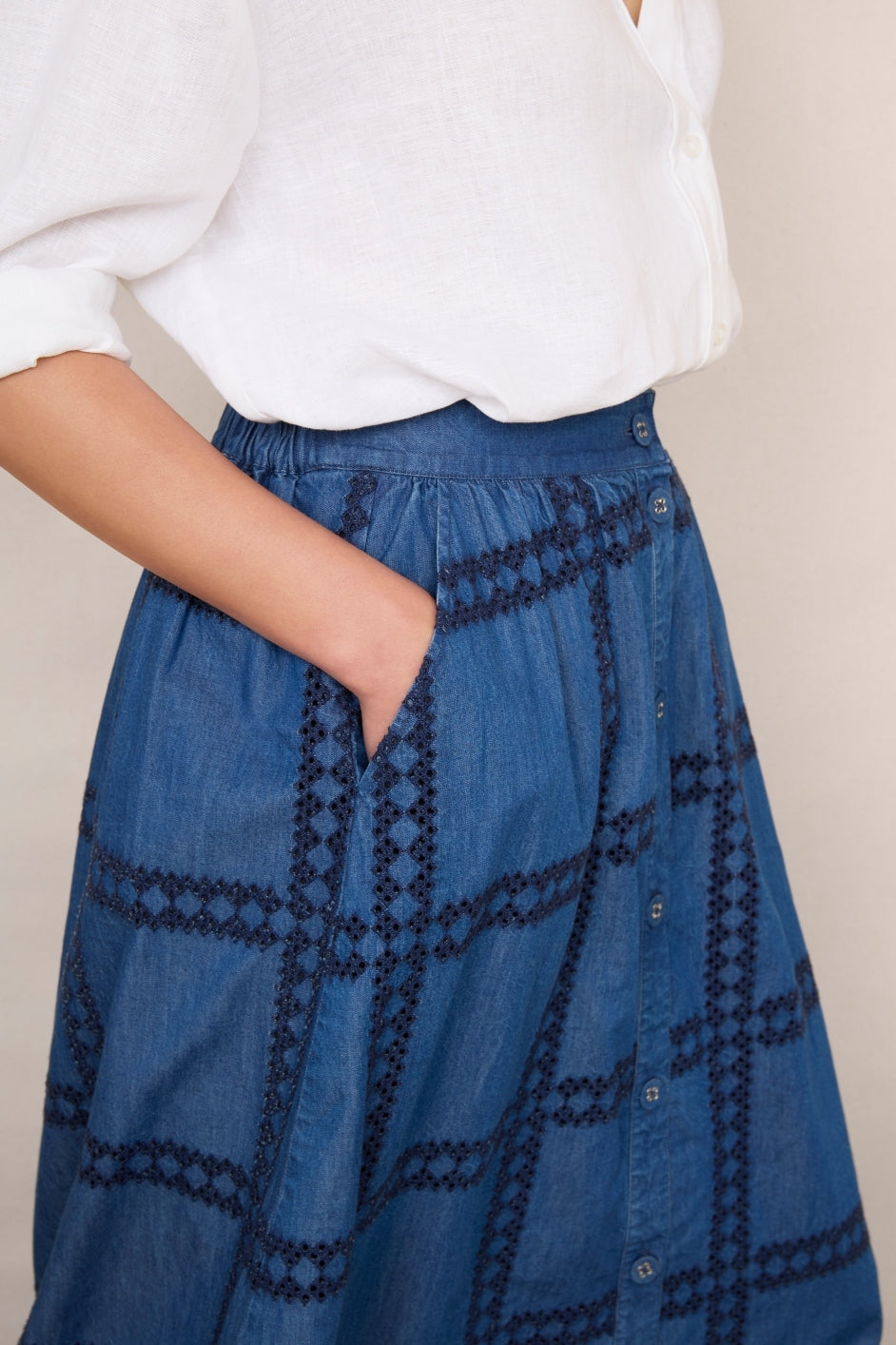 Verity Skirt - Denim – WYSE London