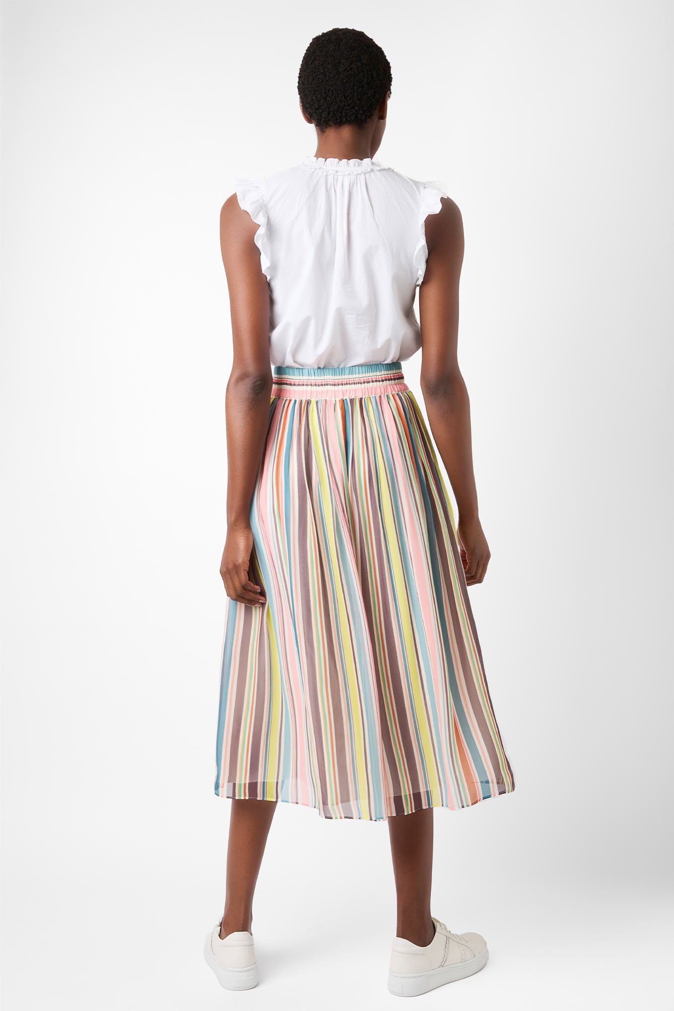 Striped shop skirt uk