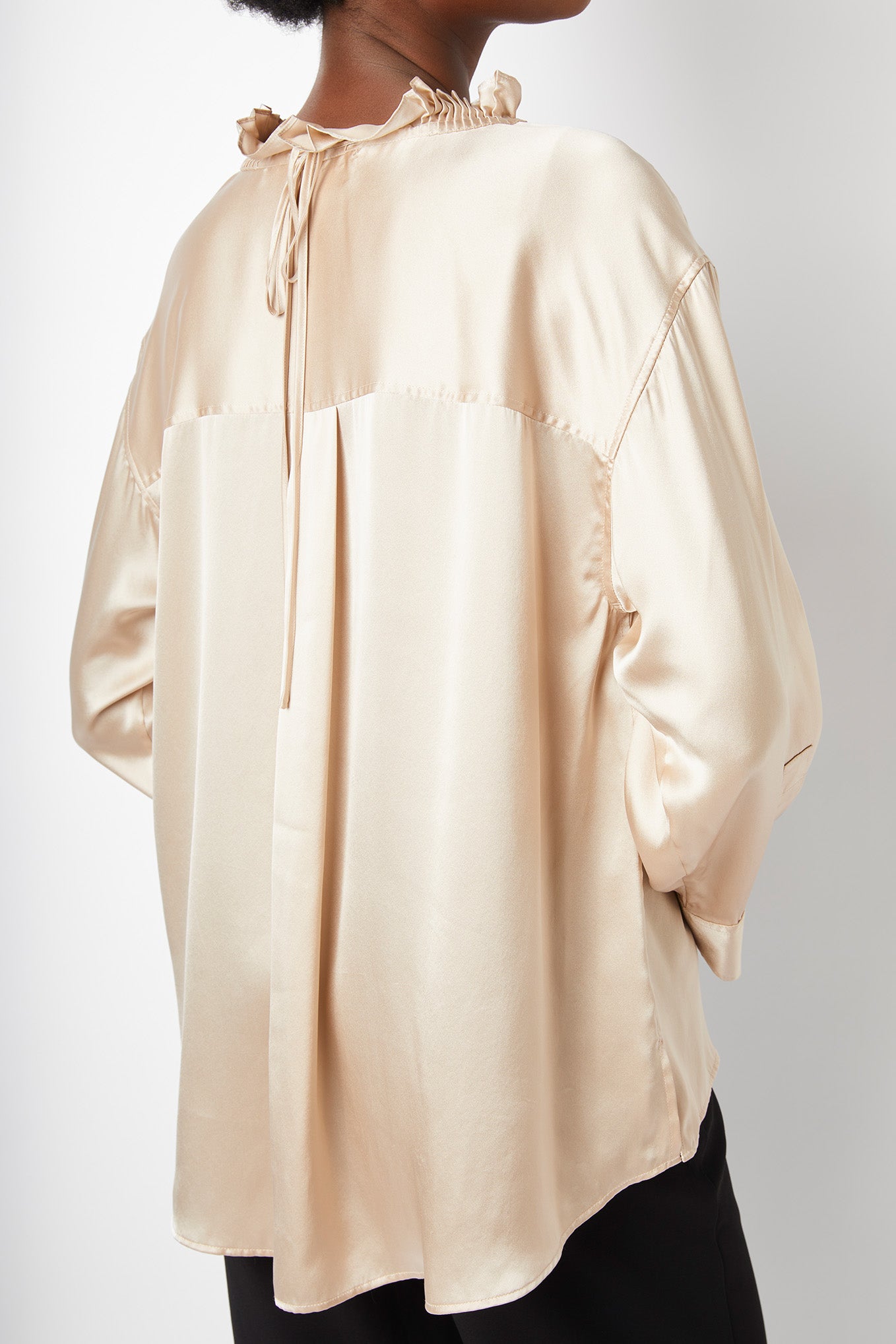 Celeste Silk Shirt - Oyster – WYSE London