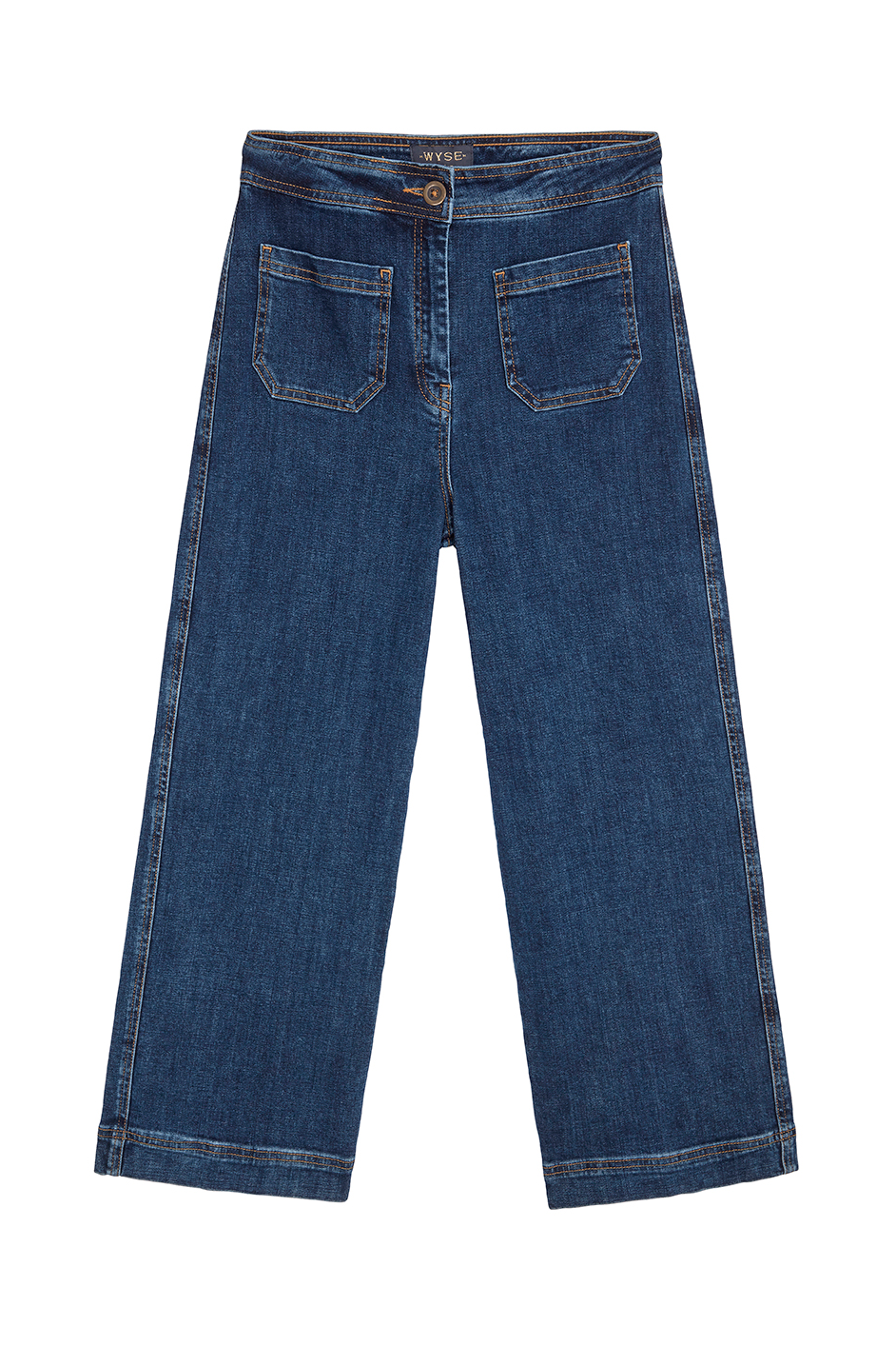 Allie Flare Cropped Jean - Rinse Wash