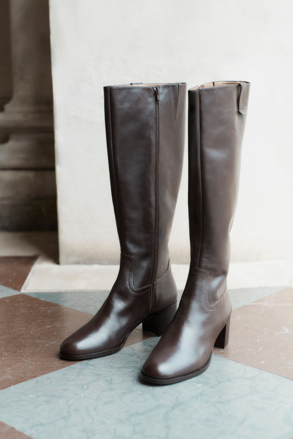 Milly Knee High Boot - Cocoa