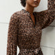 Posey Plisse Dress - Leopard