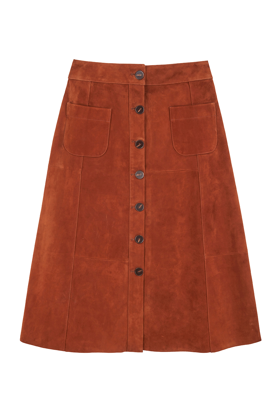 Pia Suede Skirt - Tan