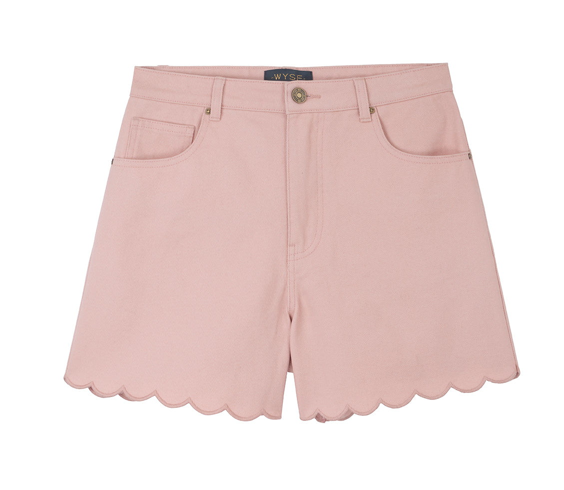 Ruby Scallop Short - Candy Floss Pink