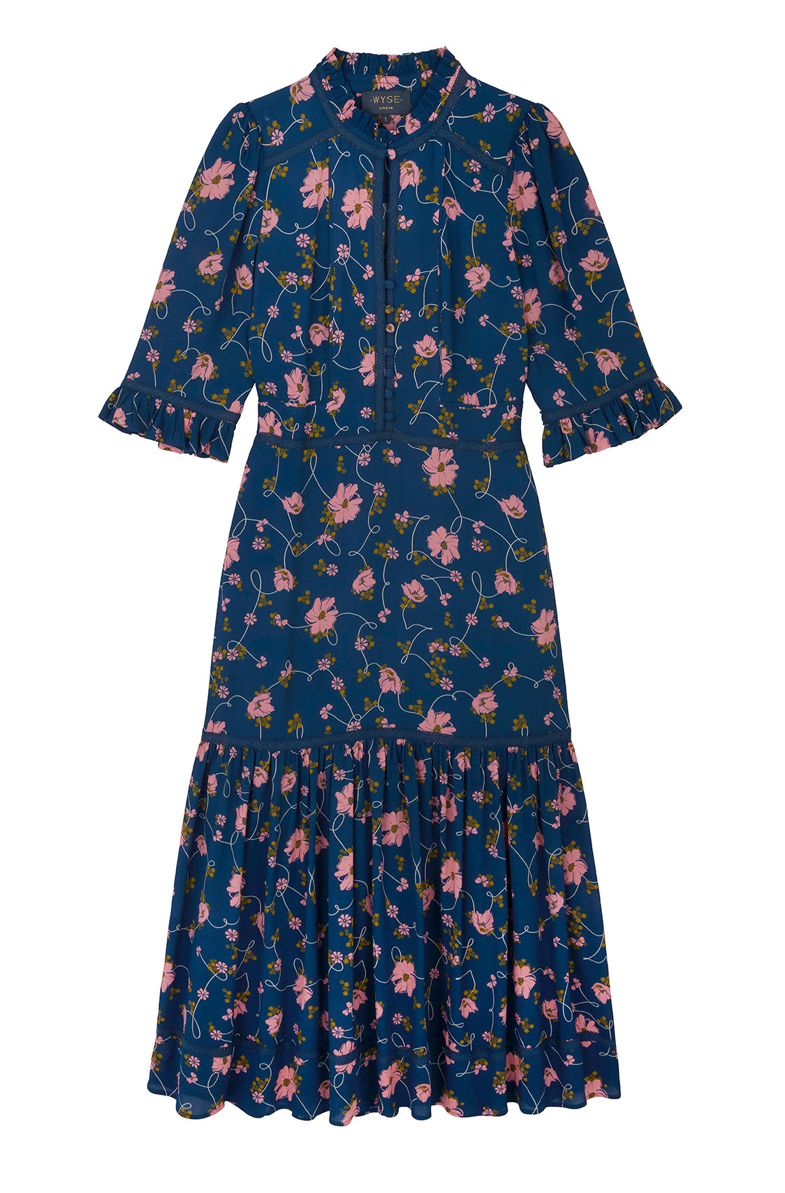 Jodi Dress - Navy Floral