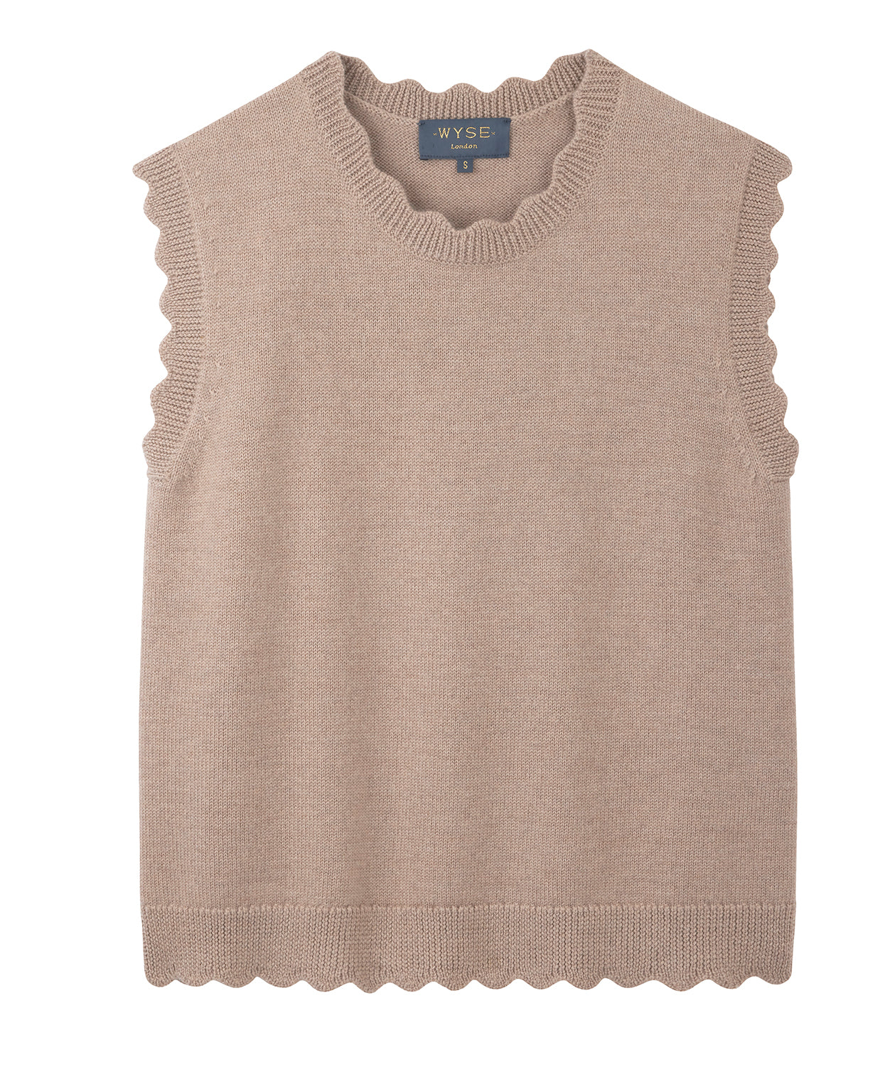 Fleurine Scallop Tank - Oat Marl