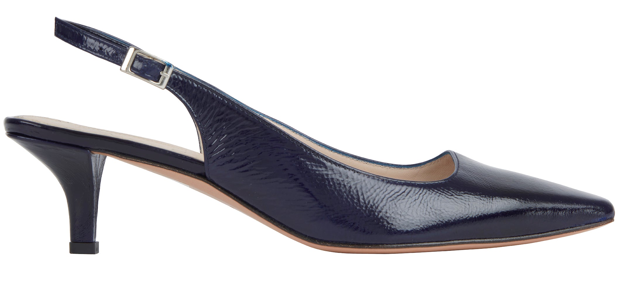 Carly Kitten Heel - Midnight Patent