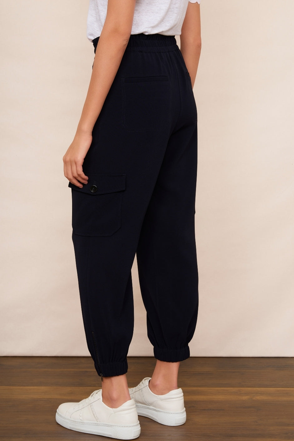 Aniyah Tailored Cargo Trousers - Midnight