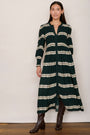 Aggie Dress - Green Shibori