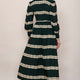 Aggie Dress - Green Shibori