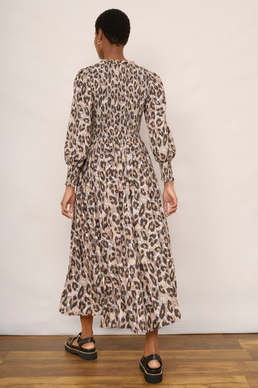 Aggie Dress - Snake Leopard