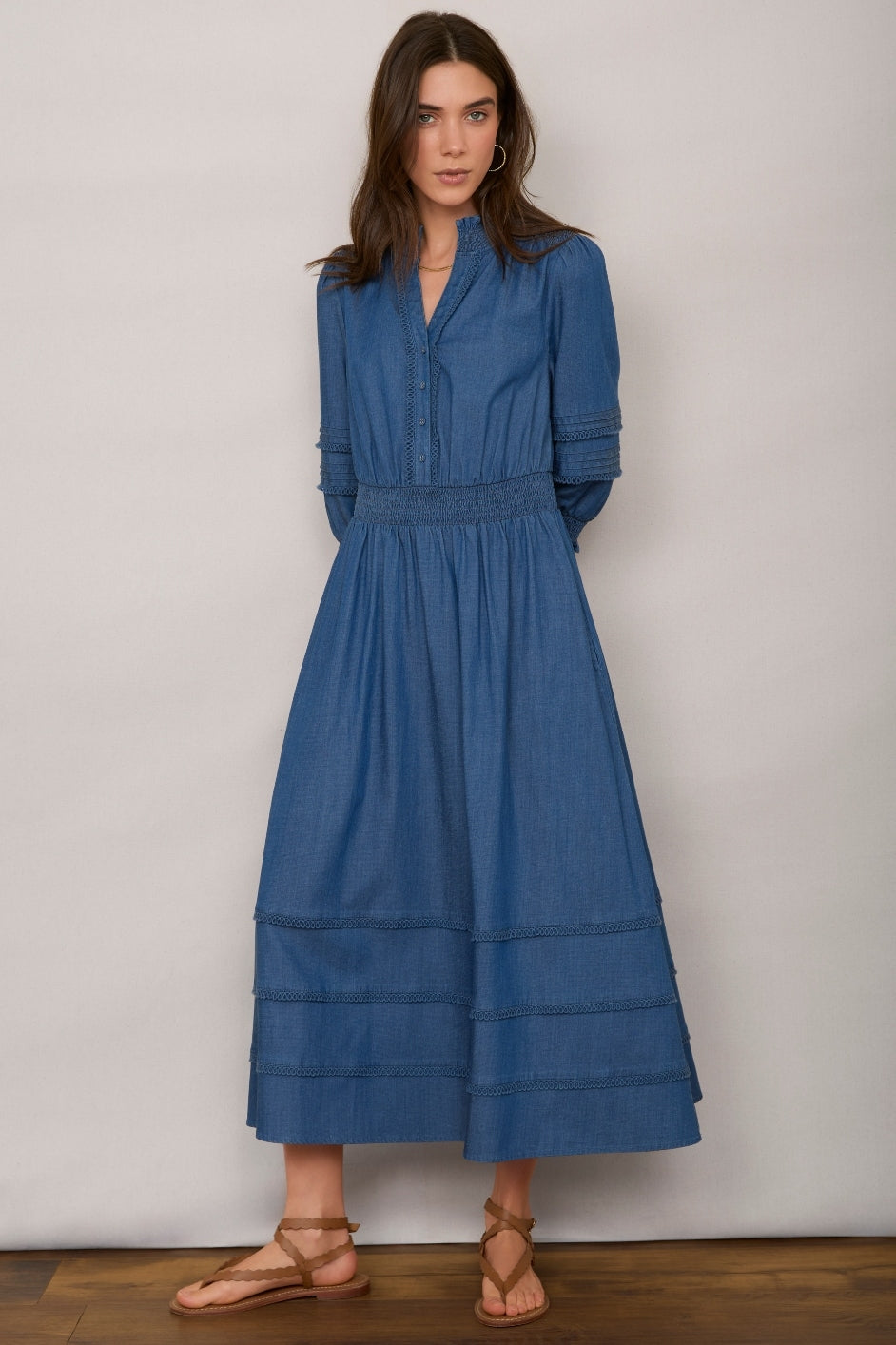 Alina Dress - Chambray