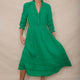 Alina Dress - Jade Green