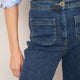 Allie Flare Cropped Jean - Rinse Wash