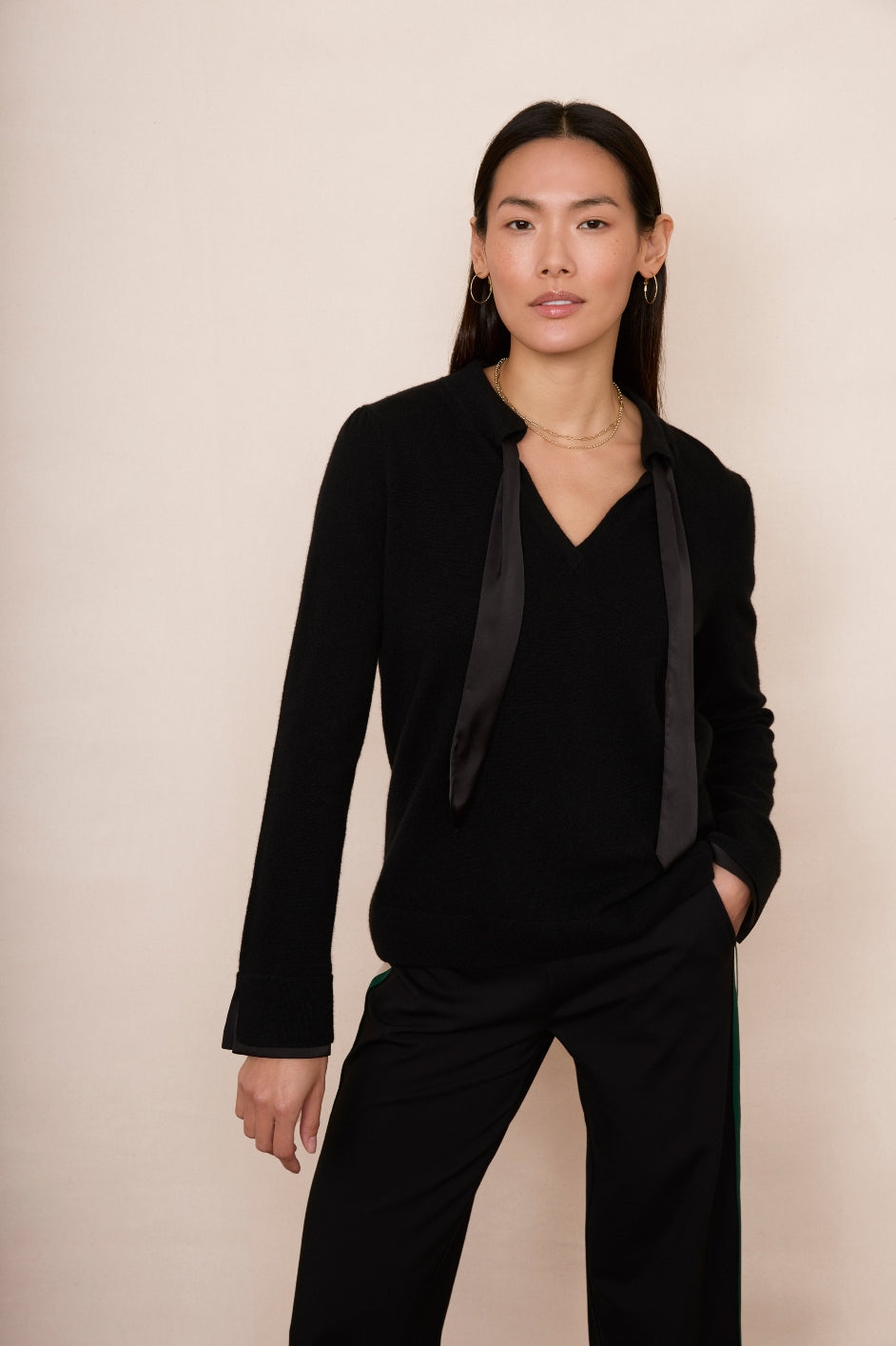 Black pantsuit hot sale jumper