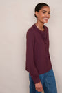 Anisa Ponte Top - Plum