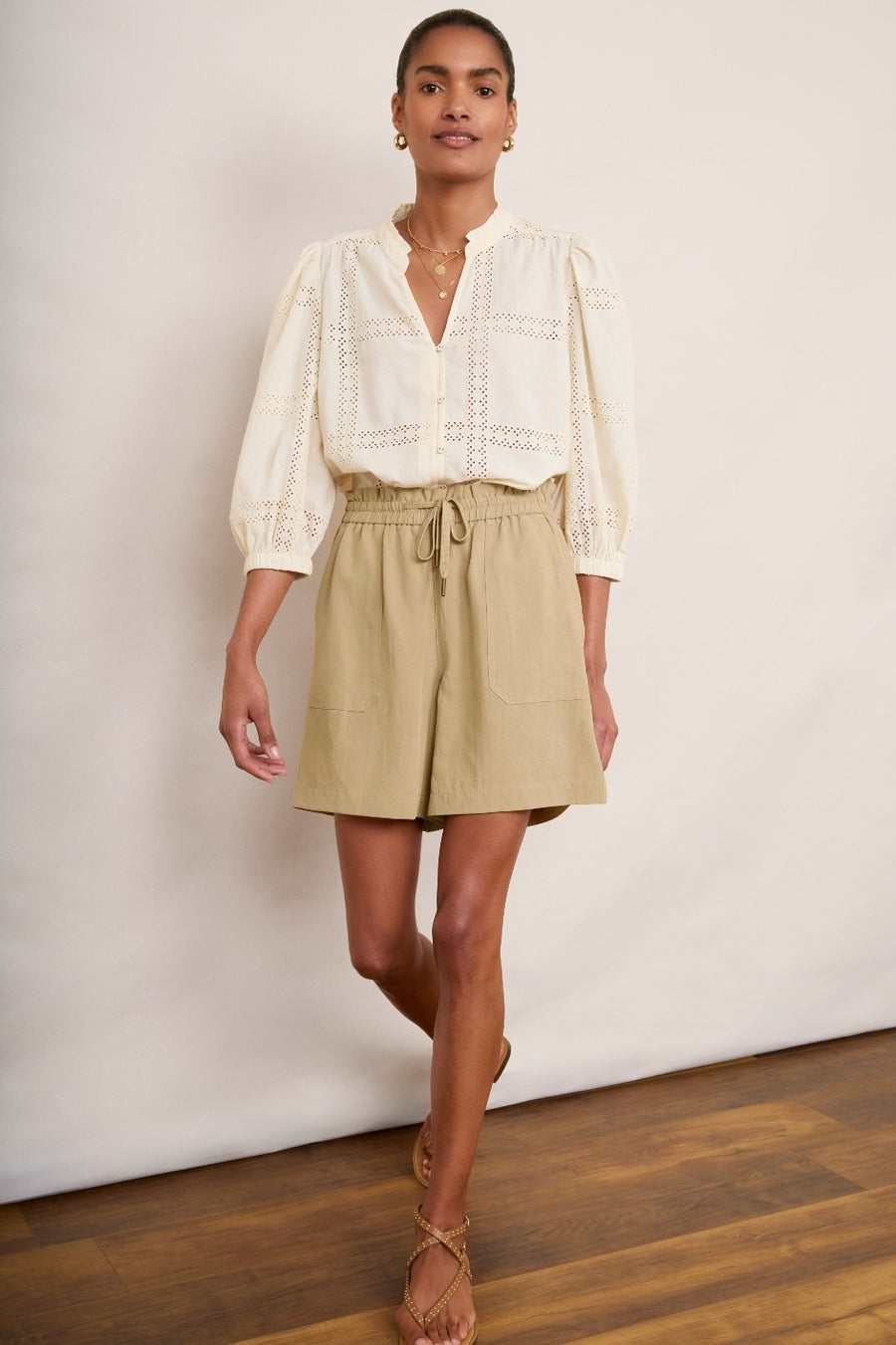 Aniyah Cargo Short - Sand