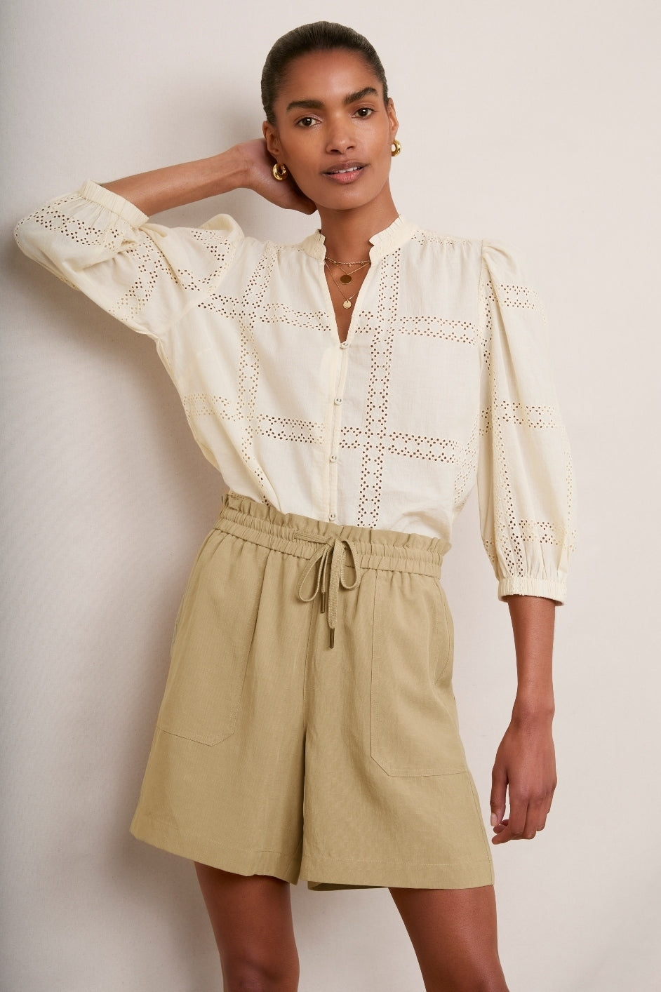 Aniyah Cargo Short - Sand