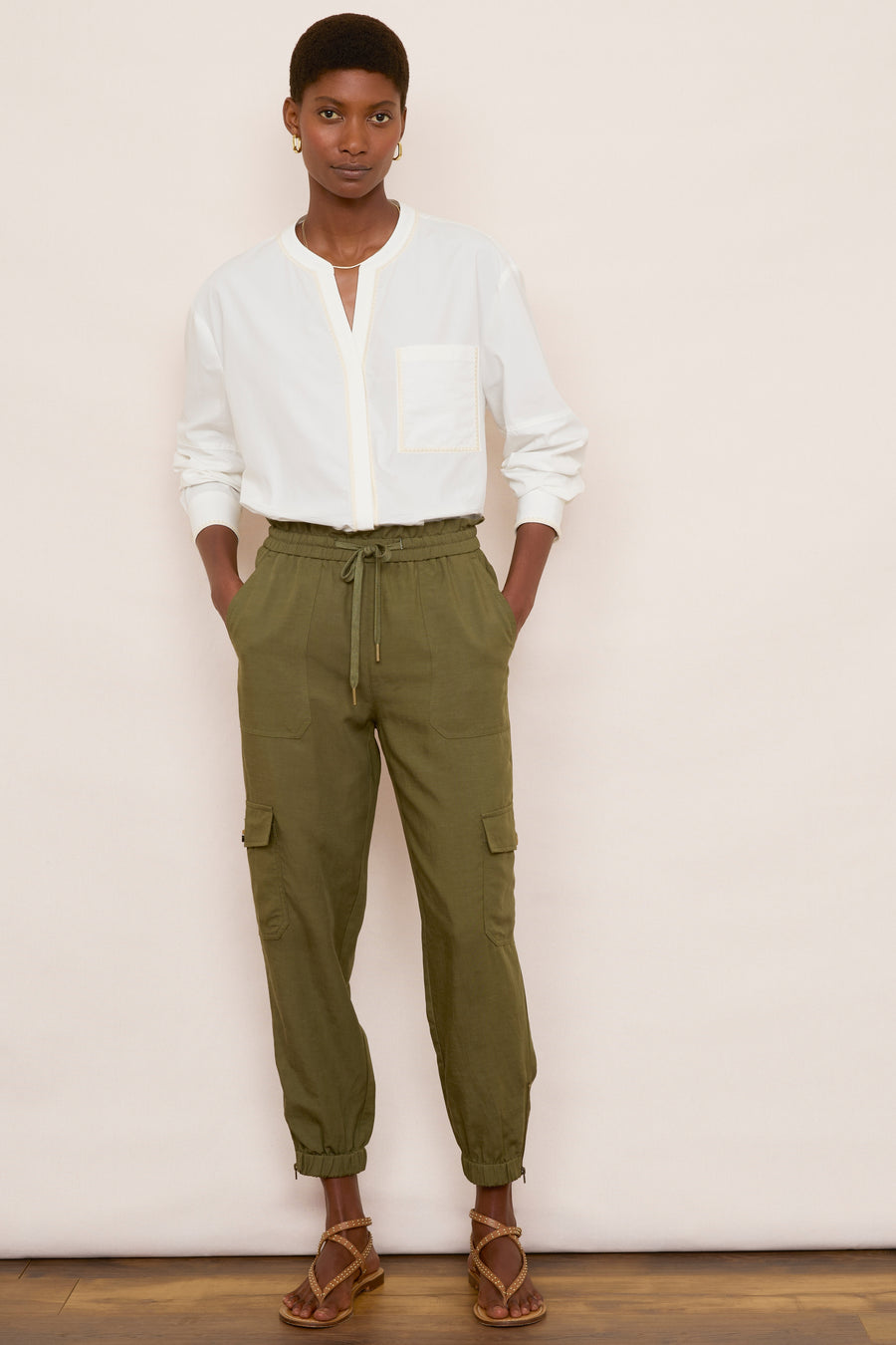 Aniyah Cargo Trouser - Khaki