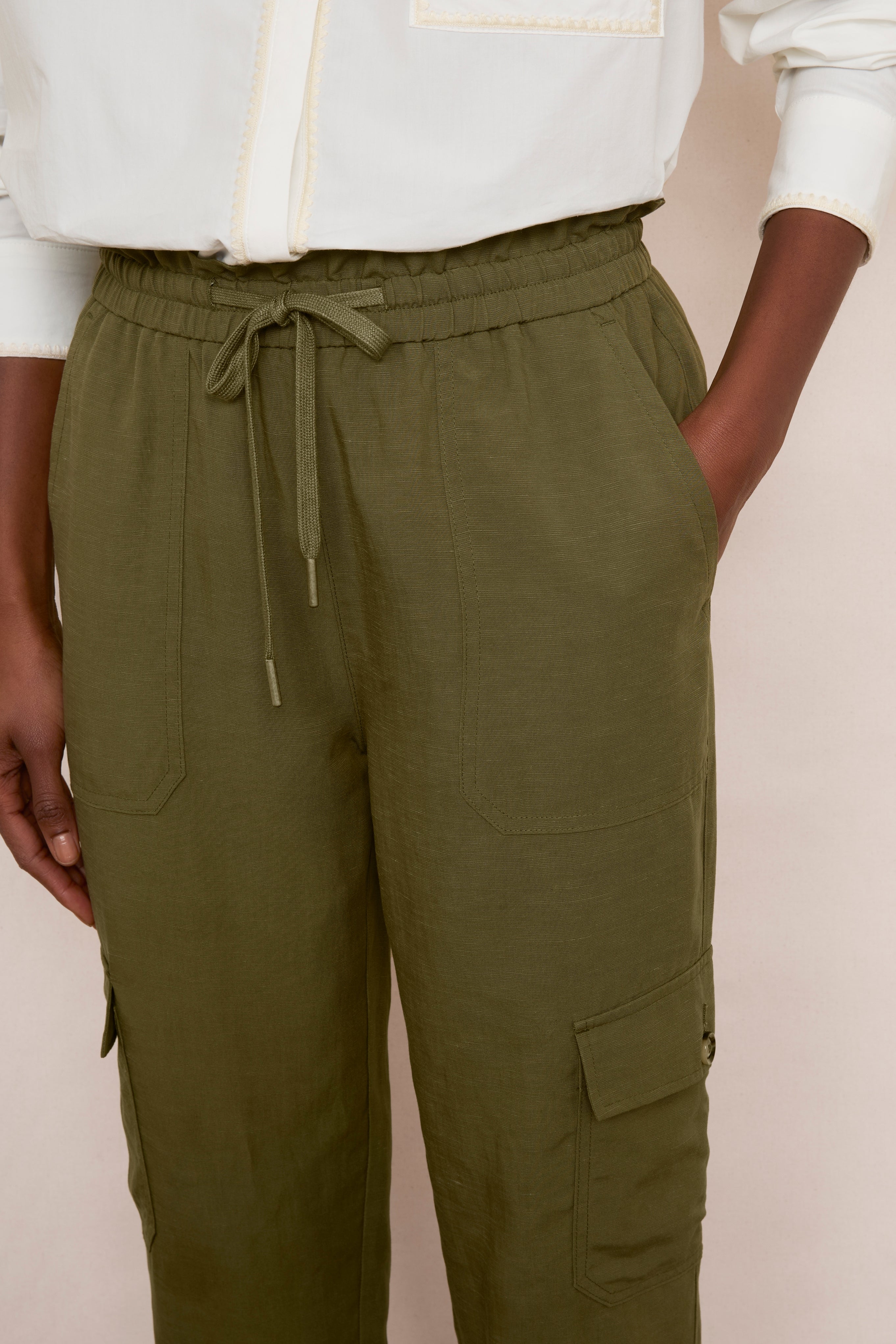 Aniyah Cargo Trouser - Khaki