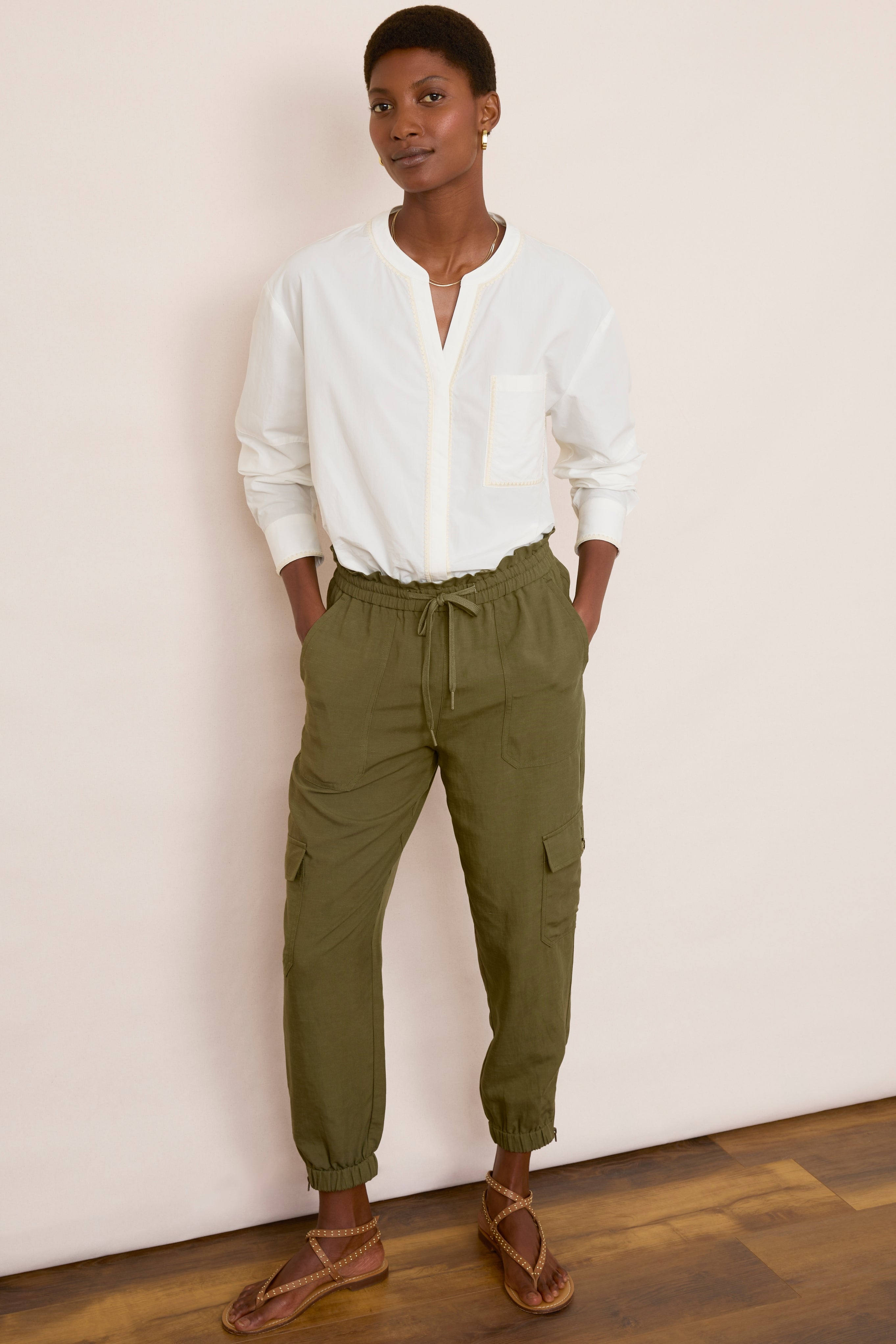 Aniyah Cargo Trouser - Khaki