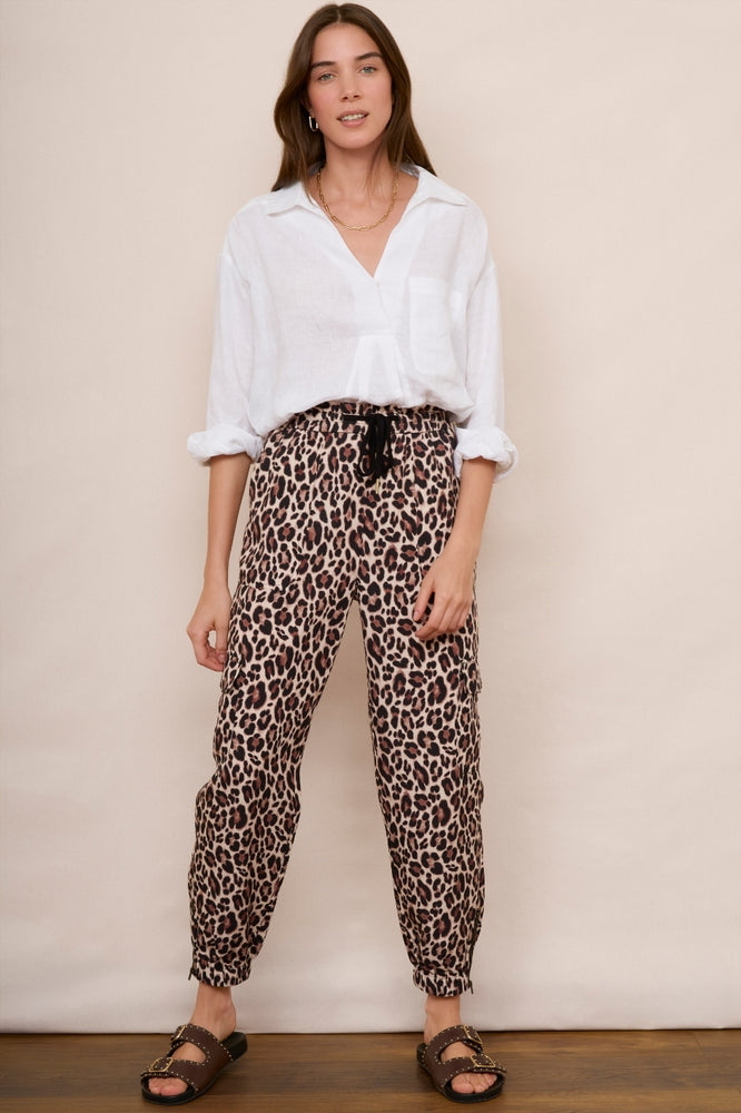 Aniyah Cargo Trouser - Leopard