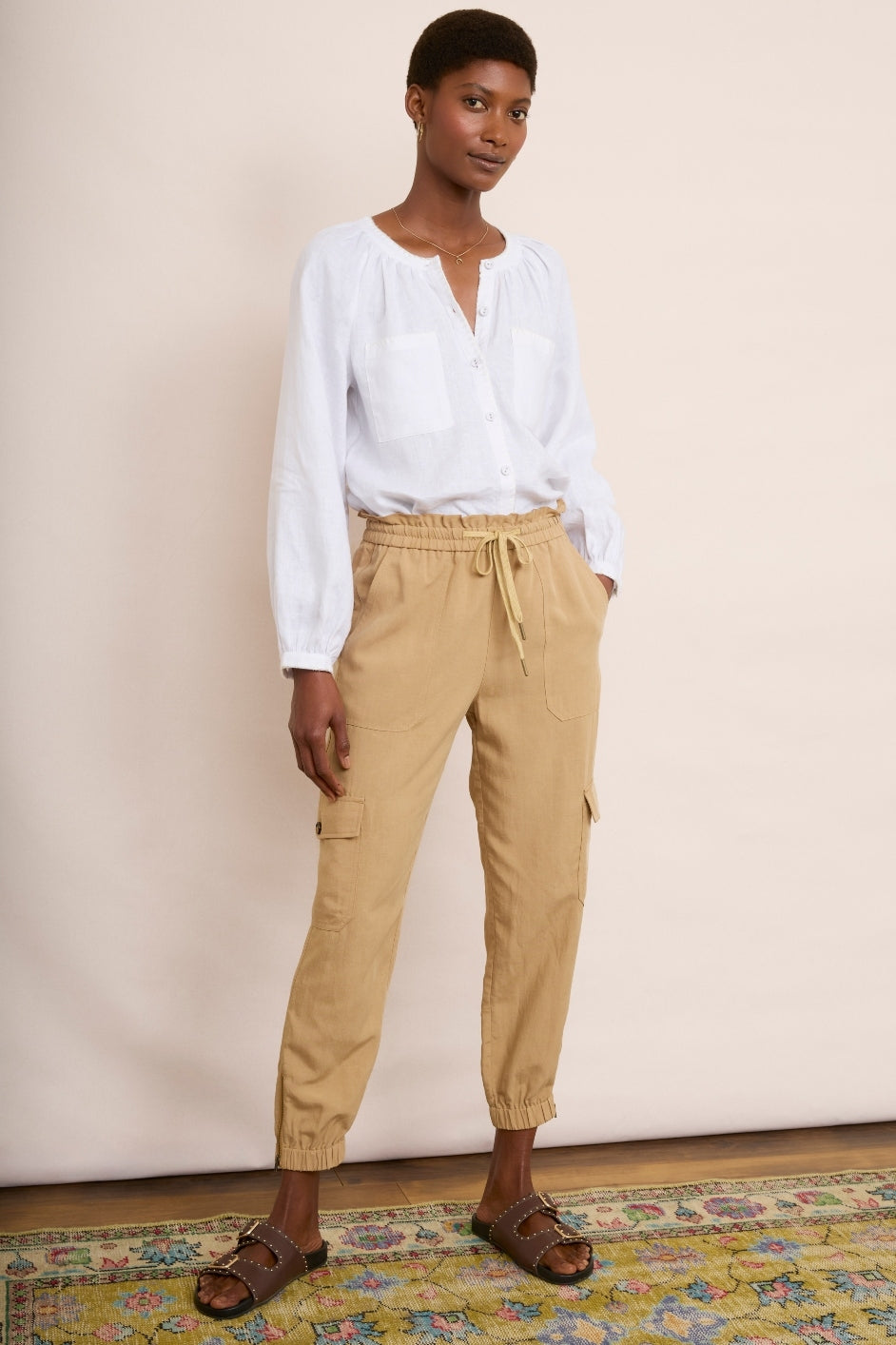 Aniyah Cargo Trouser - Tan