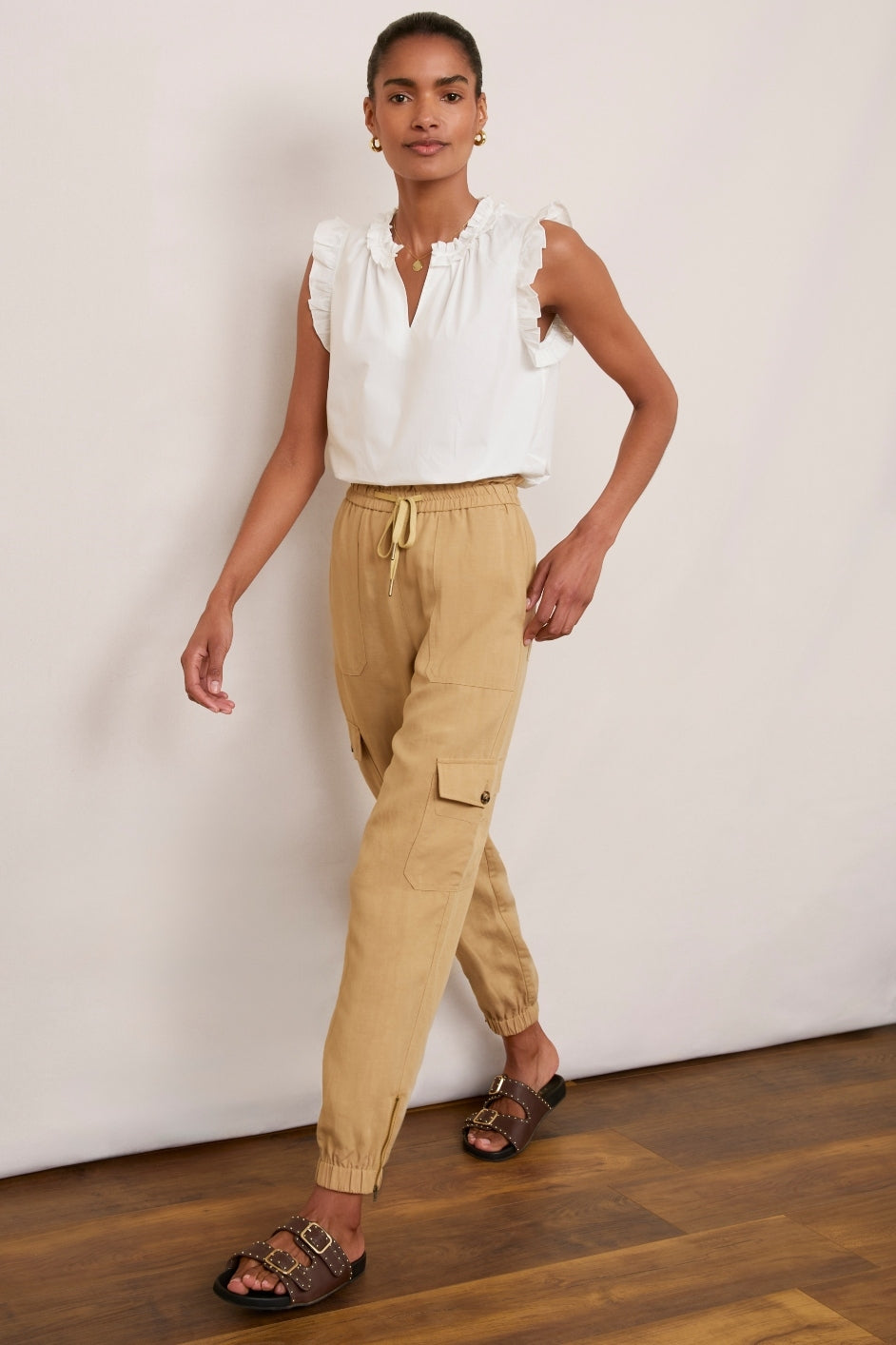 Aniyah Cargo Trouser - Tan