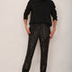 Aniyah Sequin Trouser - Black