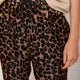 Aniyah Silk Velvet Trouser - Leopard