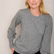 Julieta Patch Jumper - Mid Grey Marl/Pewter Sequin