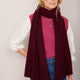 Mathilde Cashmere Scarf - Plum