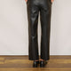 Anne Faux Leather Trouser - Black Croc