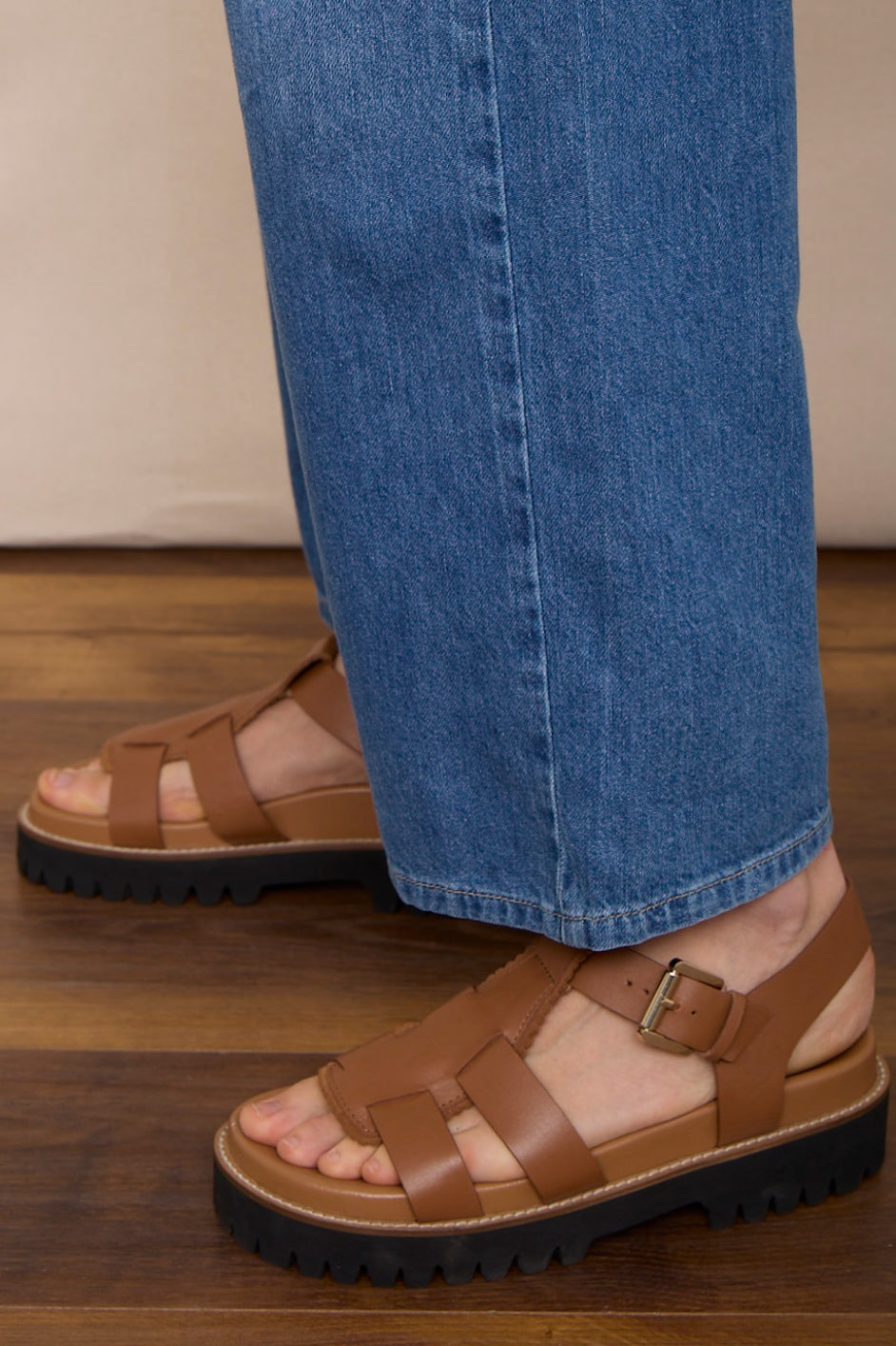 Annie Chunky Sandal - Tan