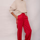 Anya Wide Leg Trouser - Poppy Red