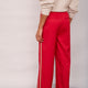 Anya Wide Leg Trouser - Poppy Red