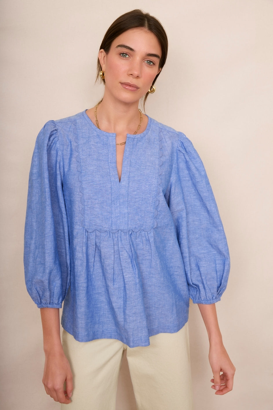 Arlo Blouse - Blue