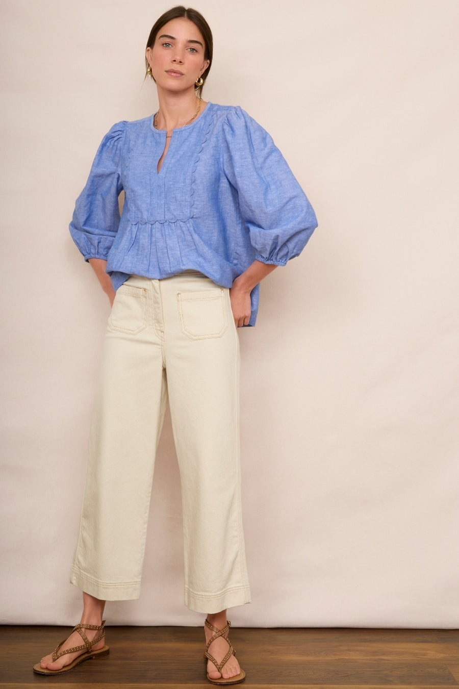 Arlo Blouse - Blue