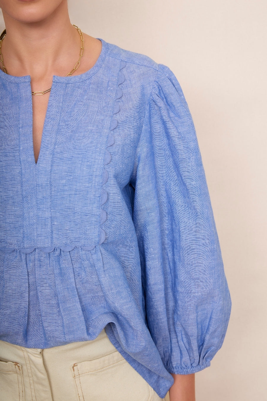 Arlo Blouse - Blue