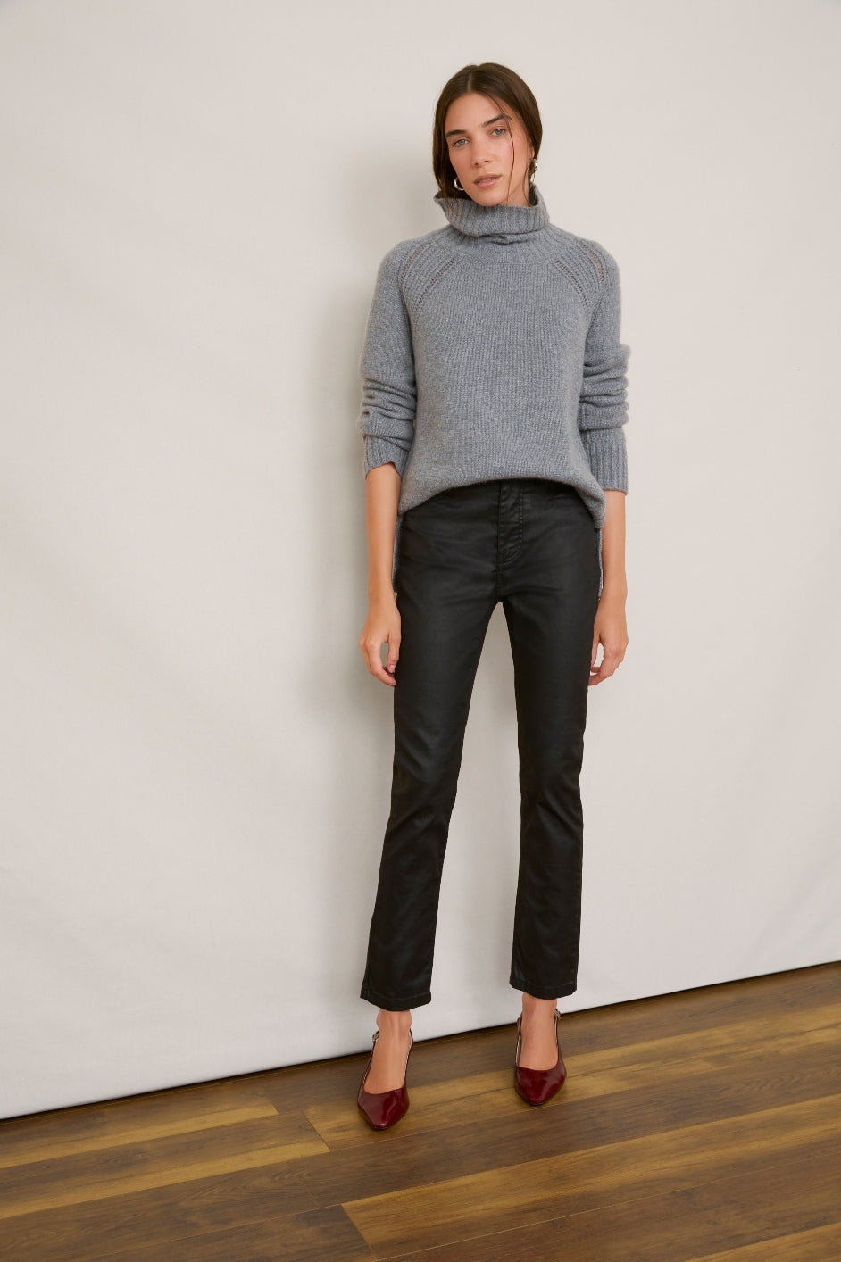 Audrey Coated Jean - Black