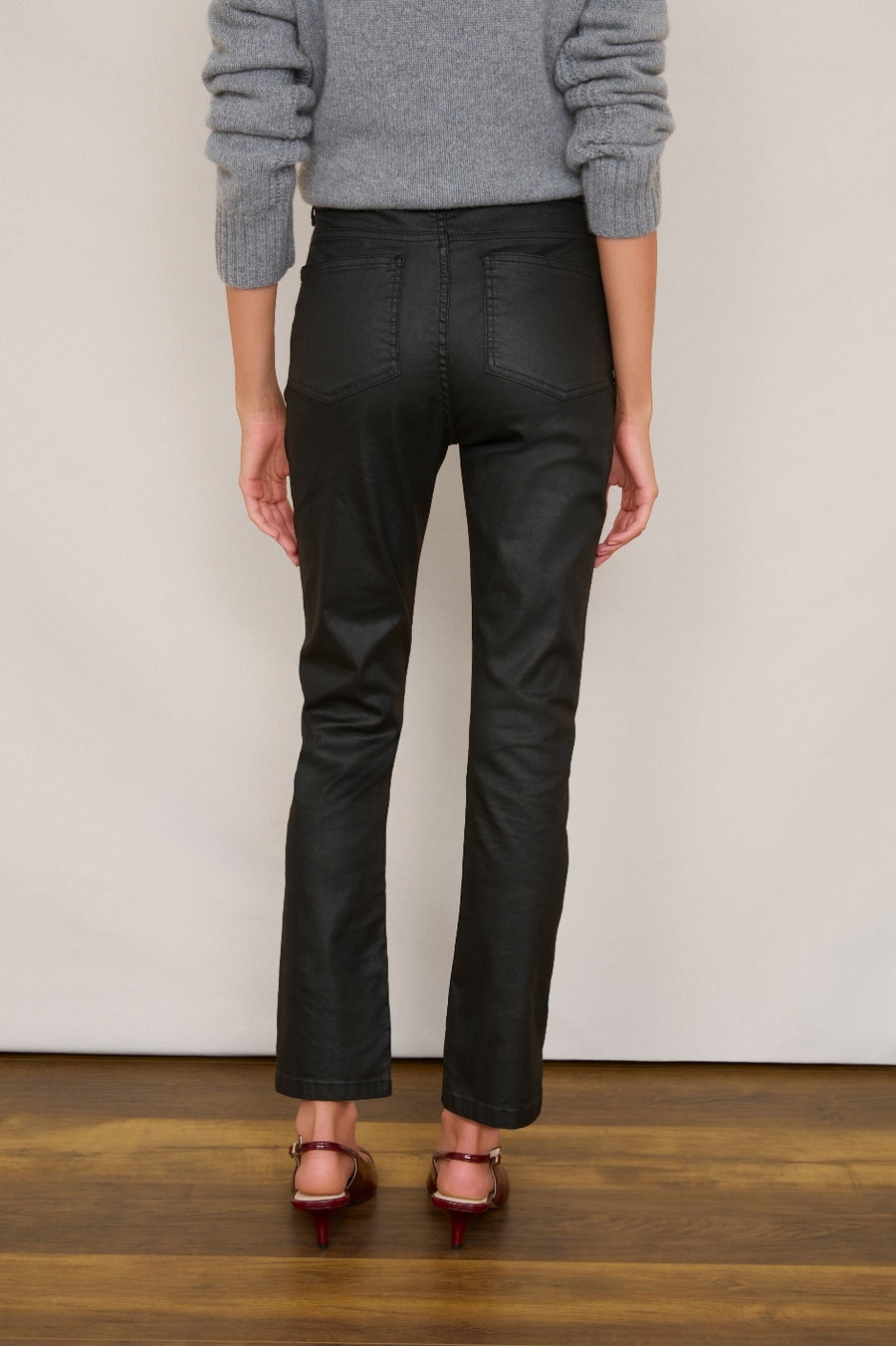 Audrey Coated Jean - Black