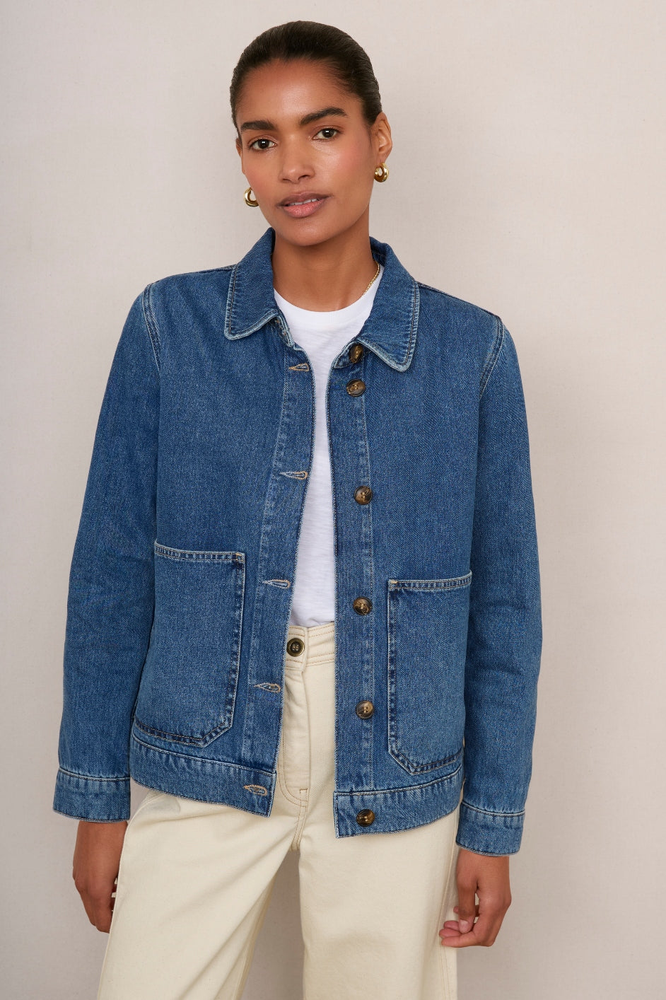 Aveline Denim Jacket - Mid Wash – WYSE London