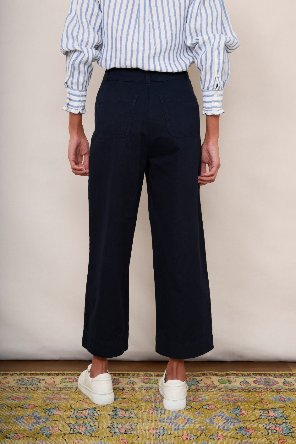 Beau Cropped Trouser - Midnight