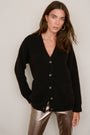 Becky Boyfriend Cardigan - Black