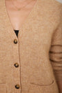 Becky Boyfriend Cardigan - Caramel