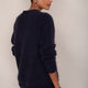 Becky Boyfriend Cardigan - Midnight