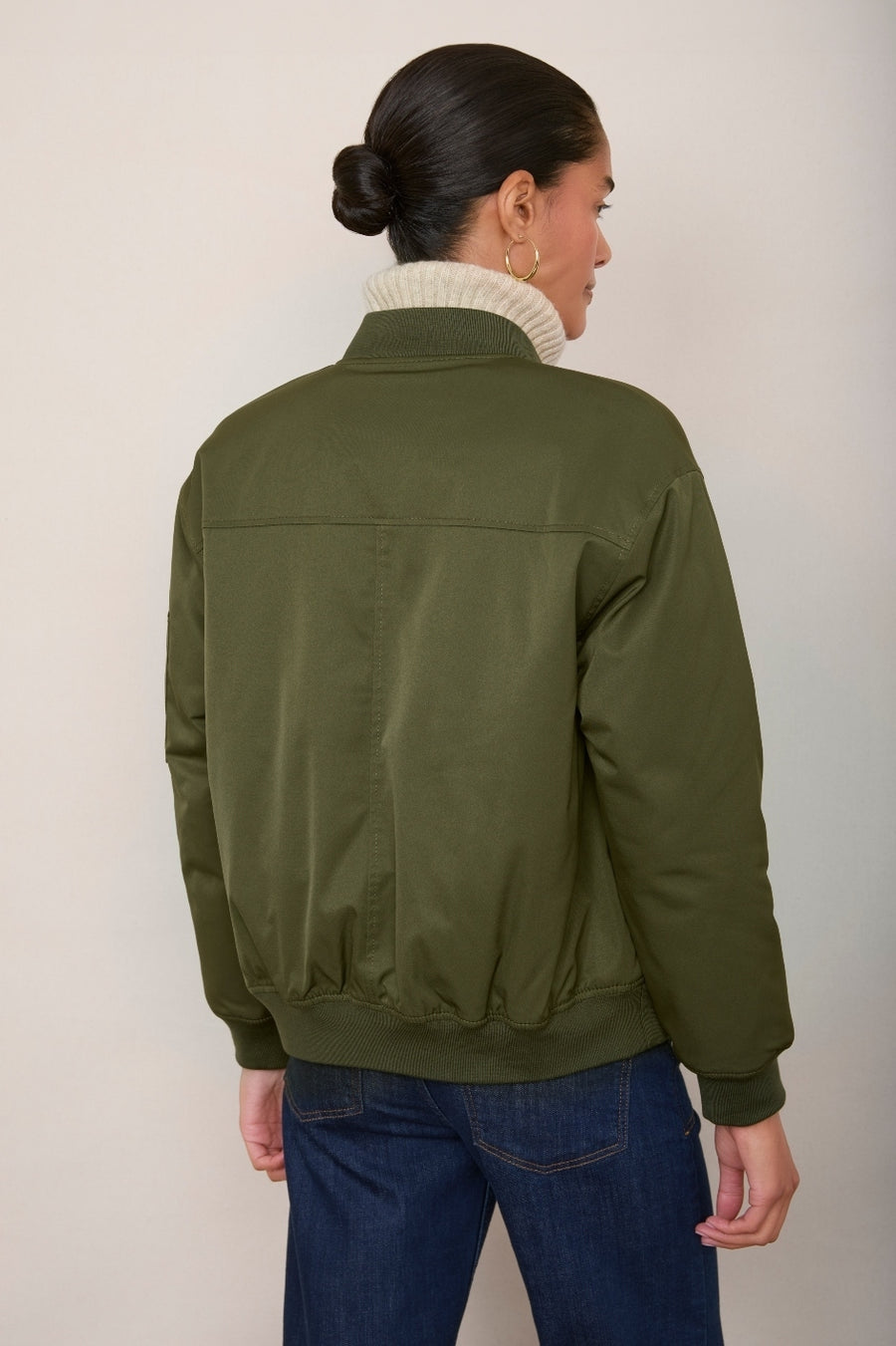 Belle Bomber Jacket - Khaki