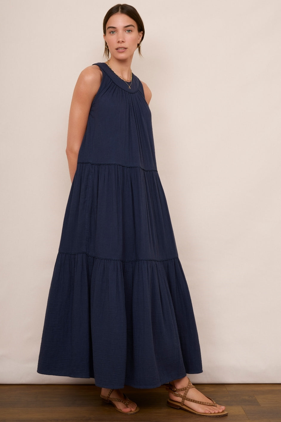 Bethany Halterneck Dress - Midnight