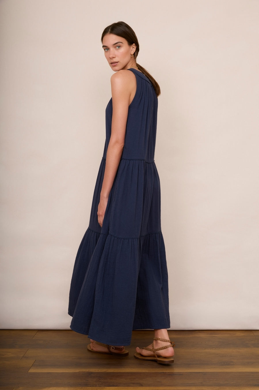 Bethany Halterneck Dress - Midnight