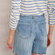 Brielle Long Scallop Short - Mid Wash